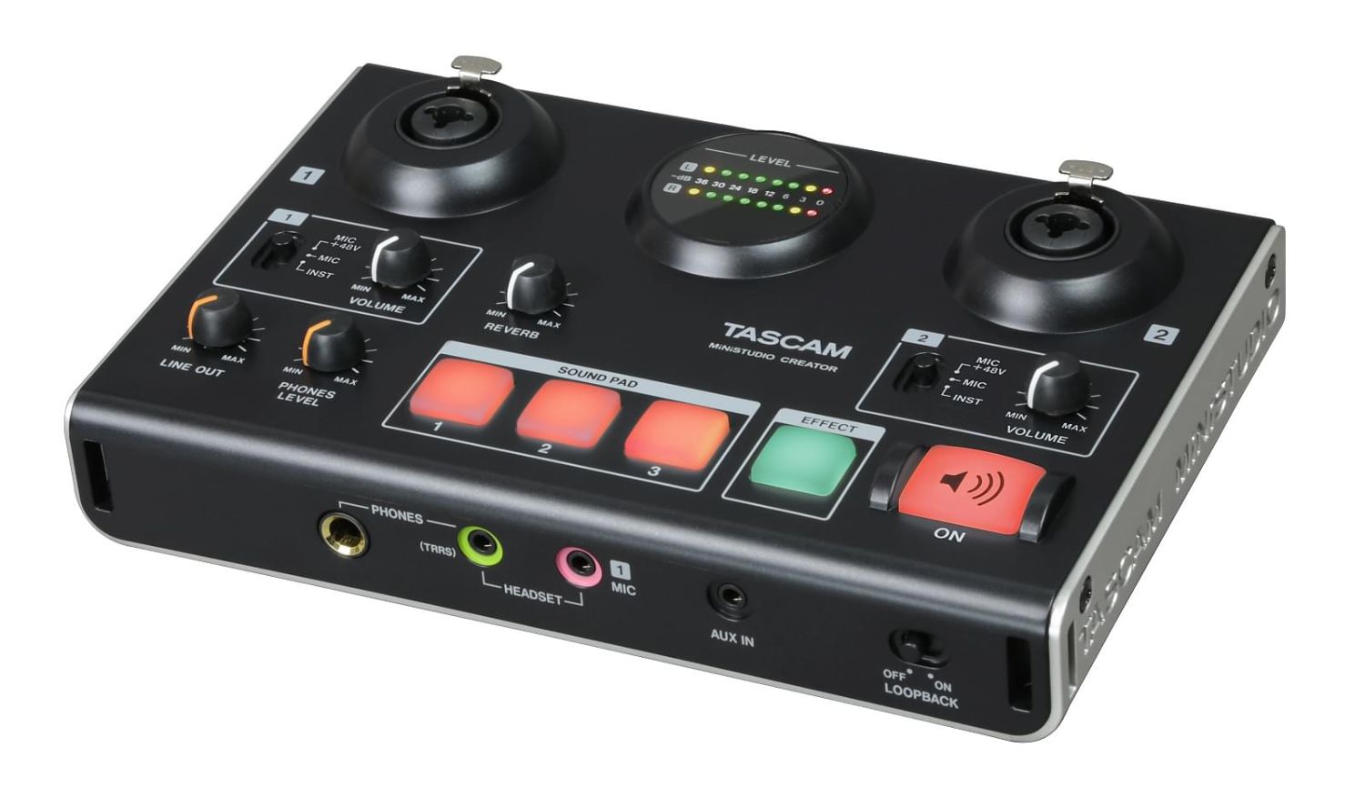 Tascam MiNiSTUDIO Creator US-42B - Interfejs audio do transmisji osobistej