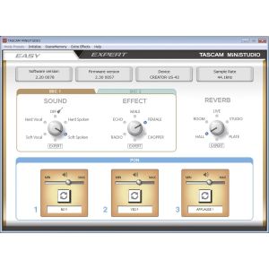 Tascam MiNiSTUDIO Creator US-42B - Interfejs audio do transmisji osobistej