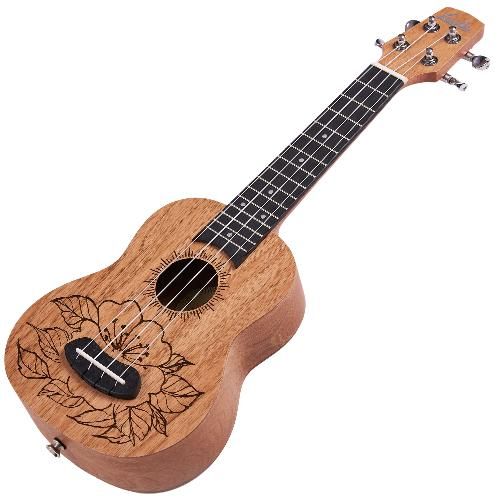 LAILA UFG-2111-A FLOWERS - ukulele sopranowe