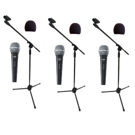 Shure 3x SV 100 - zestaw mikrofonów + akcesoria