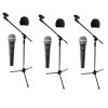 Shure 3x SV 100 - zestaw mikrofonów + akcesoria