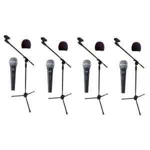 Shure 4x SV 100 - zestaw mikrofonów + akcesoria