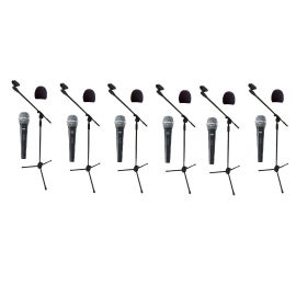 Shure 6x SV 100 - zestaw mikrofonów + akcesoria