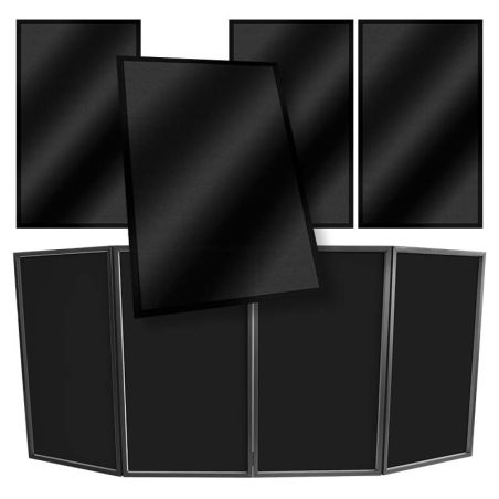 STAND4ME DJ PARAWAN LYCRA materiał czarny osłona komplet 4 szt.