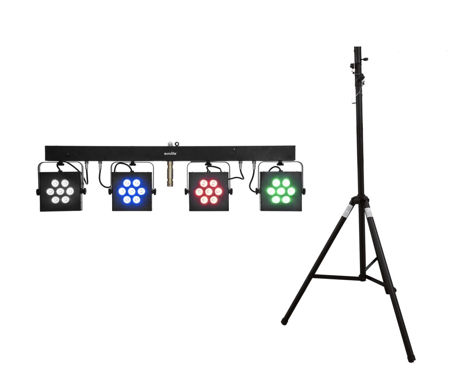 EUROLITE Set LED KLS-3002 + STV-40S-WOT Steel stand EUROLITE Set LED KLS-3002 + STV-40S-WOT Steel stand - zestaw oświetleniowy