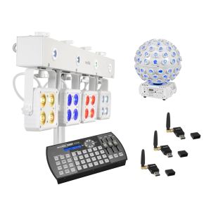 EUROLITE Set LED KLS-180 wh + LED B-40 wh + USB QuickDMX + Easy Show