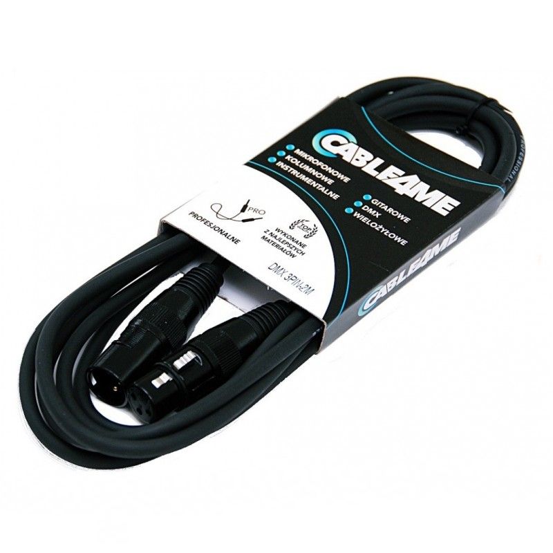 CABLE4ME przewód kabel DMX 3pin 20m do świateł CABLE4ME przewód kabel DMX 3pin 20m do świateł
