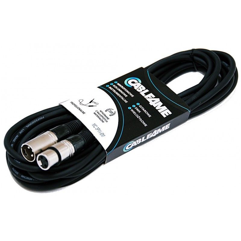 CABLE4ME przewód mikrofonowy sygnałowy XLR/XLR 6m CABLE4ME przewód mikrofonowy sygnałowy XLR/XLR 6m