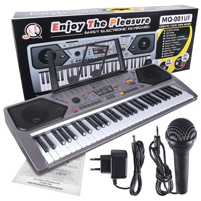 MQ 001 UF KEYBOARD klawisze organy z mikrofonem dla dzieci USB MP3 radio MQ 001 UF KEYBOARD klawisze organy z mikrofonem dla dzieci USB MP3 radio
