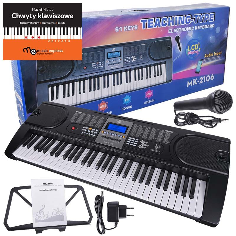 MK 2106 KEYBOARD klawisze organy dla dzieci do nauki gry USB MP3 mikrofon MK 2106 KEYBOARD klawisze organy dla dzieci do nauki gry USB MP3 mikrofon