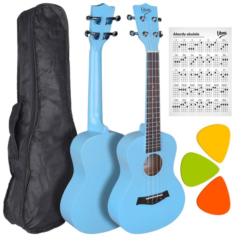 V-TONE UK23 BL ukulele koncertowe akustyczne 23" niebieskie + pokrowiec V-TONE UK23 BL ukulele koncertowe akustyczne 23" niebieskie + pokrowiec