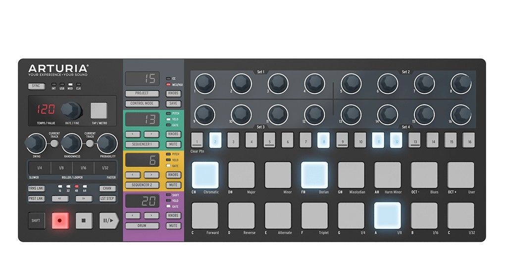 ARTURIA BEATSTEP PRO Black + CV/kit