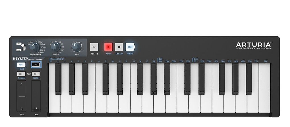 ARTURIA KEYSTEP Black Edition with cable ARTURIA KEYSTEP Black Edition with cable - klawiatura sterująca