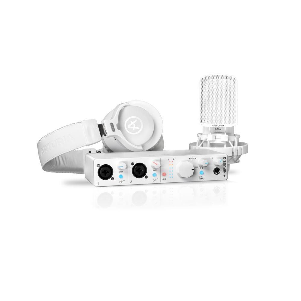 ARTURIA MiniFuse Recording Pack White ARTURIA MiniFuse Recording Pack White - zestaw studyjny