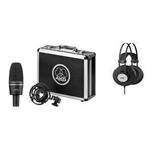 AKG C-3000 + K72 - mikrofon studyjny pojemnościowy i słuchawki