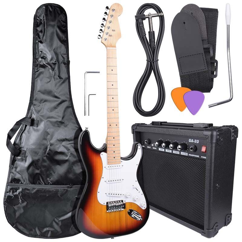 NN EG SET SB zestaw gitarowy gitara elektryczna stratocaster