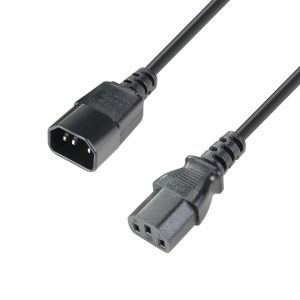 Adam Hall Cables 8101 KE 0100 -  Kabel przedłużający IEC (1m)