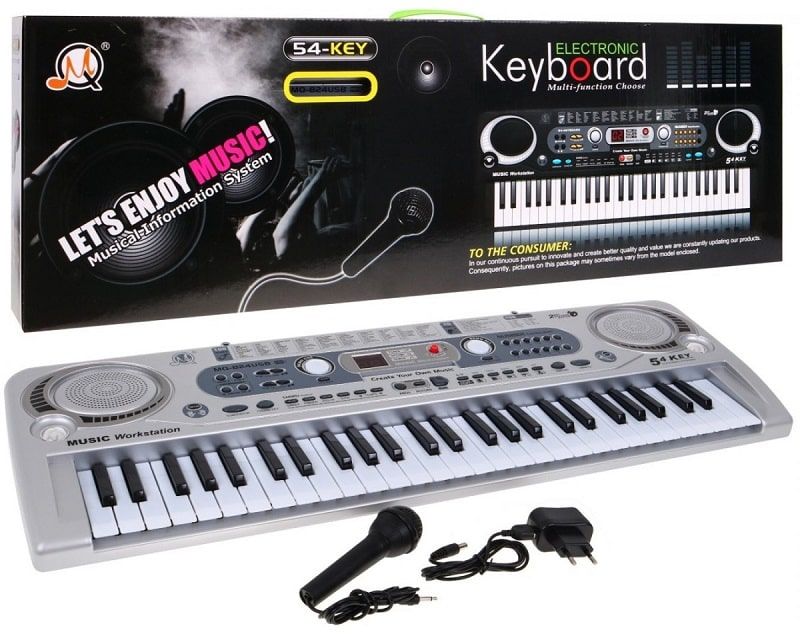 Keyboard Organy dla dzieci z mikrofonem MQ-824USB