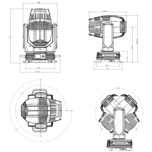 FOS HYDOR BEAM - Głowa obrotowa typu BEAM