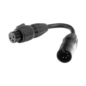 ADJ DMX 5 pin FM to 3pin M IP65 - Adapter