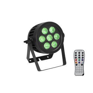 EUROLITE LED IP PAR 7x8W QCL spot - reflektor PAR