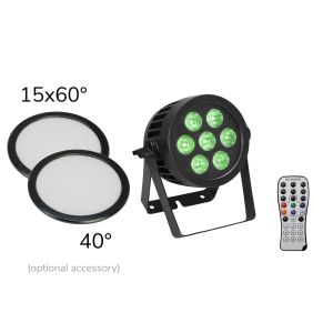 EUROLITE LED IP PAR 7x8W QCL spot - reflektor PAR