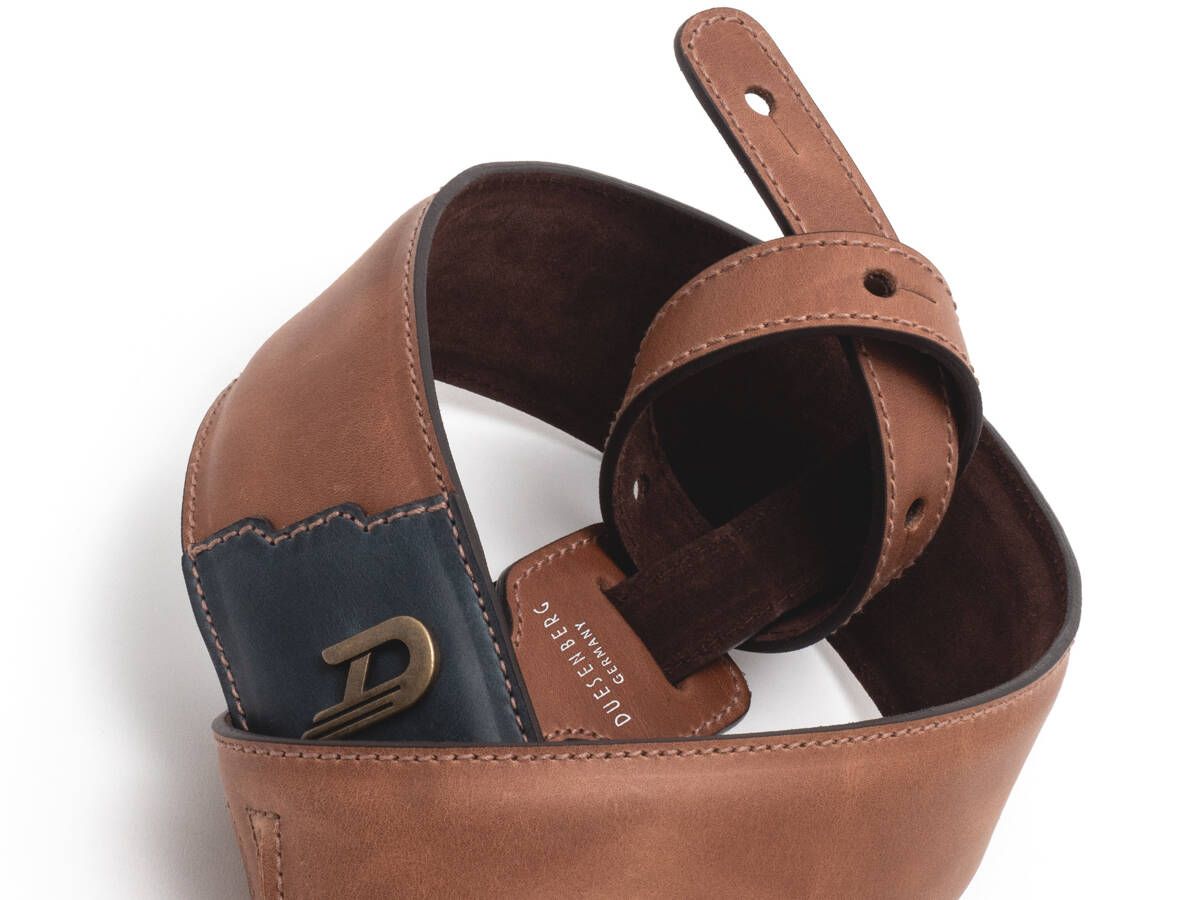 Duesenberg 3-Step Strap - Custom Brown Edition - skórzany pasek gitarowy Duesenberg 3-Step Strap - Custom Brown Edition - skórzany pasek gitarowy