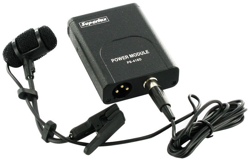 Superlux PRA-383D XLR - mikrofon pojemnościowy z klipsem