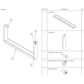 Optimal Audio U Bracket B (Black) - Uchwyt typu U do Cuboid 10 (czarny)