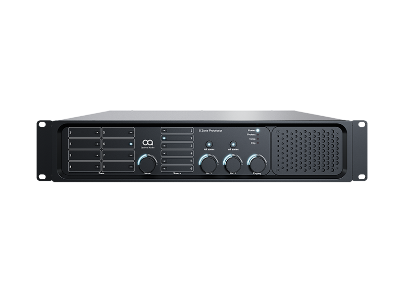 Optimal Audio Zone 8P - 8-strefowy kontroler audio z DSP, wzmacniaczem i aplikacją WebApp