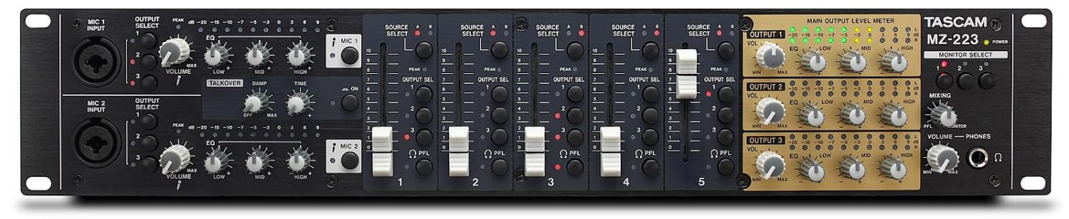 Tascam MZ-223 - 3 strefowy mikser
