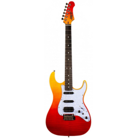 JET Guitars JET JS 600 TRS HSS - Gitara Elektryczna (Transparent Red)