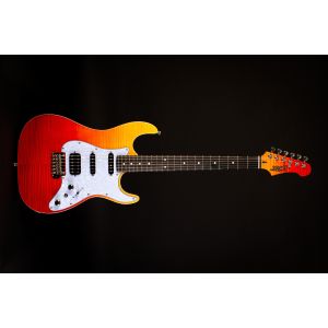 JET Guitars JET JS 600 TRS HSS - Gitara Elektryczna (Transparent Red)