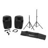 OMNITRONIC Set XFM-212AP + Speaker stand MOVE MK2 - Zestaw Nagłośnienia Ze Statywami i akcesoriami