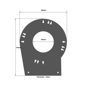 Duratruss DT 34 Plate for VARIO Corner incl.screws - Płyta Do Narożnika
