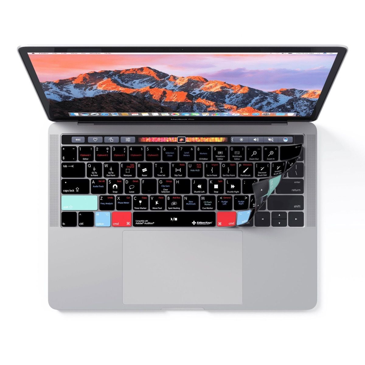 EditorsKeys- Adobe Audition Keyboard Covers (for MacBook Pro 2016-2019) EditorsKeys - Adobe Audition Keyboard Covers (for MacBook Pro 2016-2019)
