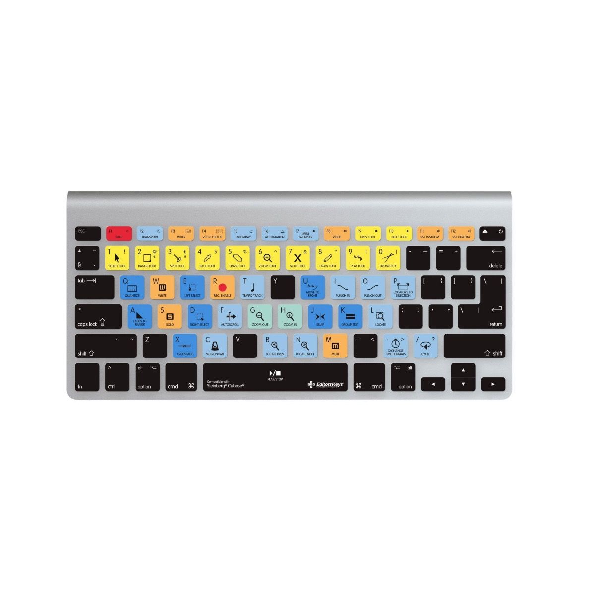 EditorsKeys- Cubase Live Keyboard Covers (for iMac Wireless keyboard 2008-2015) EditorsKeys - Cubase Live Keyboard Covers (for iMac Wireless keyboard 2008-2015)