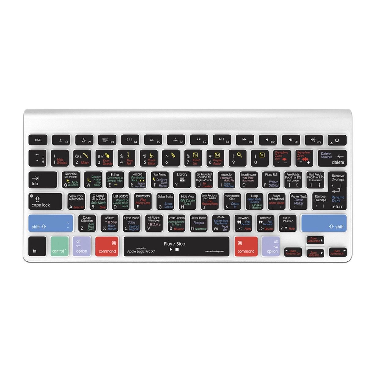 EditorsKeys- Logic Pro Keyboard Covers (for iMac Wireless keyboard 2008-2015) EditorsKeys - Logic Pro Keyboard Covers (for iMac Wireless keyboard 2008-2015)