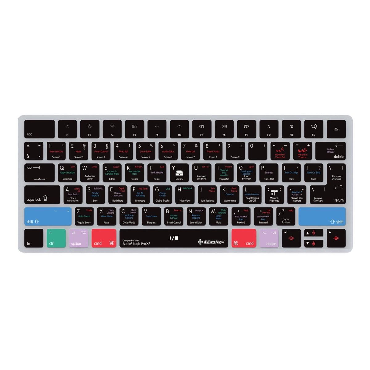 EditorsKeys- Logic Pro Keyboard Covers (for Magic Keyboard 2016+) EditorsKeys - Logic Pro Keyboard Covers (for Magic Keyboard 2016+)