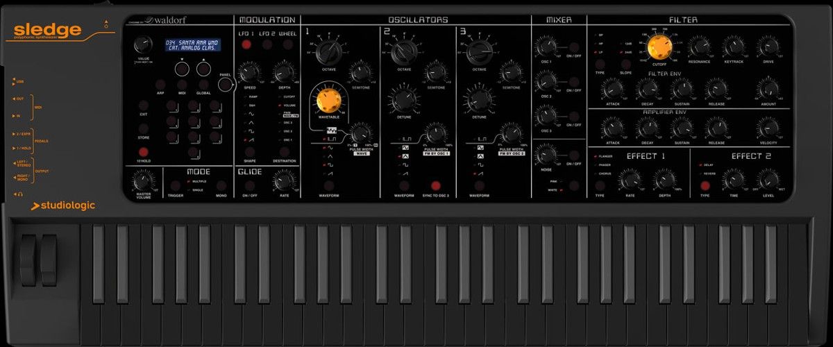 Studiologic Sledge BLACK EDITION Studiologic Sledge BLACK EDITION - Syntezator