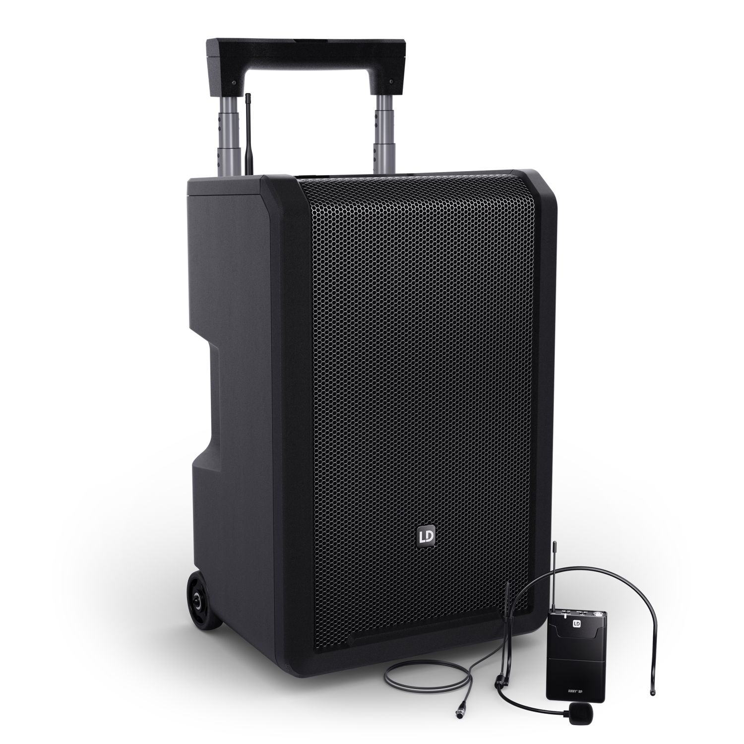 LD Systems ANNY® 10 BPH B5 - 10-calowy głośnik Bluetooth® PA z akumulatorem, mikserem i 1x mikrofonem nagłownym (w tym nada LD Systems ANNY 10 BPH B5 - 10-calowy głośnik Bluetooth PA z akumulatorem, mikserem i 1x mikrofonem nagłownym