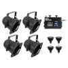 EUROLITE Zestaw 4x PAR-38 Spot bk dim2warm + EDX-4 DMX RDM LED Dimmer pack
