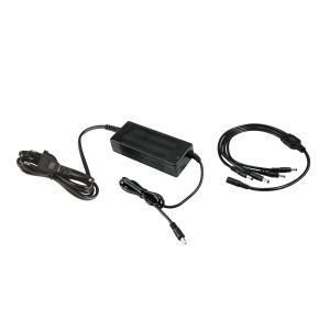 EUROLITE Zestaw 4x AKKU IP Flat Light 3 bk + Ładowarka + Mięka Torba