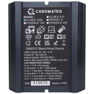 CHROMATEQ CLUB 1024 sterownik DMX + oprogramowanie
