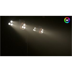 LIGHT4ME TRI PAR 3x4W LED RGBW mocny mobilny BLACK