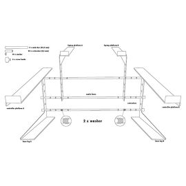 STAND4ME LT PRO statyw pod laptop kontroler mikser