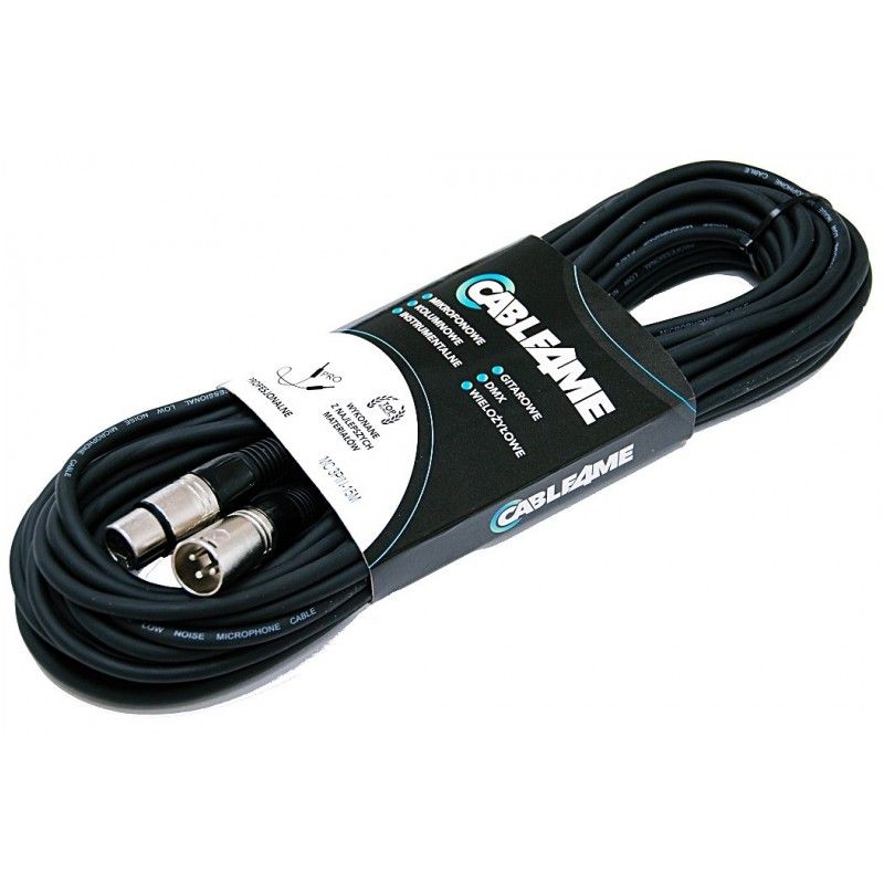 CABLE4ME przewód mikrofonowy sygnałowy XLR/XLR 15m CABLE4ME przewód mikrofonowy sygnałowy XLR/XLR 15m