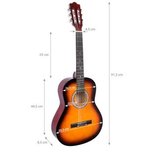 NN BD 36 gitara klasyczna 3/4 do nauki SUNBURST