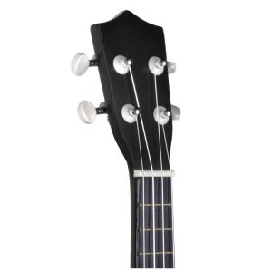 NN UK 01 BLACK ukulele sopranowe czarne pokrowiec