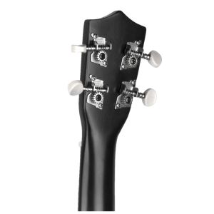 NN UK 01 BLACK ukulele sopranowe czarne pokrowiec